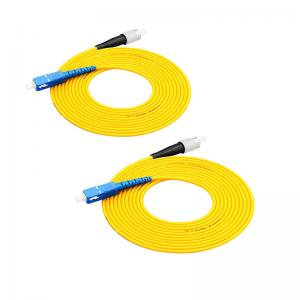 China Customized Patch Cord Optical Fiber , Simplex Single Mode Fc To Lc Fiber Patch Cord on sale