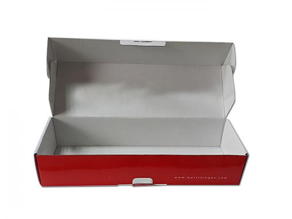 Quality Corrugated box with red color printing for sale