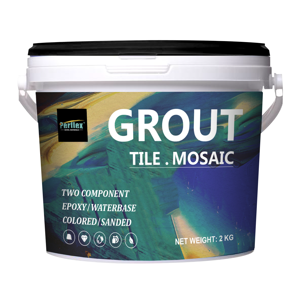 Stain Resistant Ceramic Epoxy Tile Grout Cartridge Tub CE Certificated 10