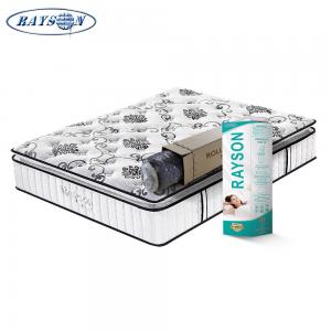 China White Color Medium Firm Pocket Spring Pillow Top Mattress for Hotel on sale
