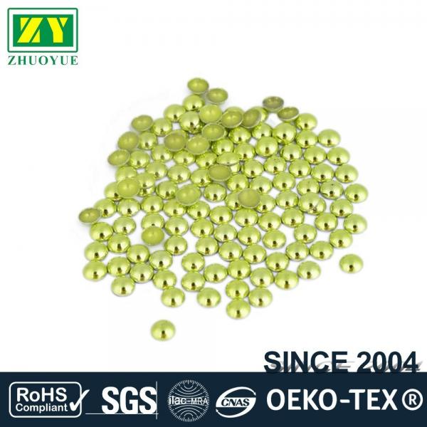 Quality High Color Accuracy Flat Back Metal Studs Good Stickiness With Even Shinning Facets for sale