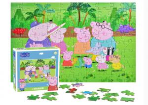China 100pcs Tuck Box Board Game Jigsaw Puzzle / Jigsaw Paper Puzzle Games CMYK Color on sale