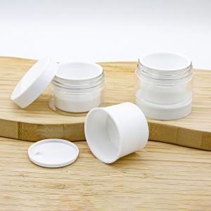 China Frosted Plastic Cream Jars PET Soft Christmas Food Plastic Product Jars on sale