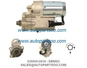  028000-9830 128000-7030 - DENSO Starter Motor 12V 2KW 9T MOTORES DE ARRANQUE Manufactures