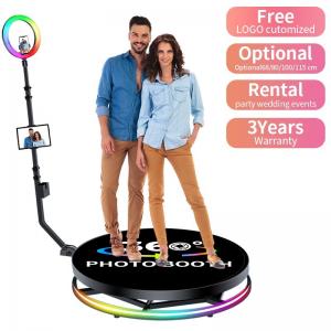 China High Capacity 360 Photo Booth with Digital Backdrop Edit Software and Remote Control on sale