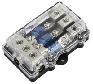  3Way Car Mini ANL Blade Fuse Holder Stereo Audio Power Distribution Block 60 Amp Fuse Holder Panel Mount Manufactures