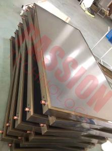 China Economical Flat Plate Solar Collector , Flat Panel Solar Collector Glass Cover Material 0.6Mpa on sale