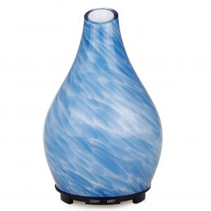  Ultrasonic Art Glass Colour Changing Aroma Diffuser , ROHS 200ml Room Scent Diffuser Manufactures