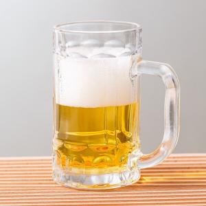China Embossed 13oz Glass Drinking Cups Transparent 370ml Lead Free Engraved Beer Steins on sale