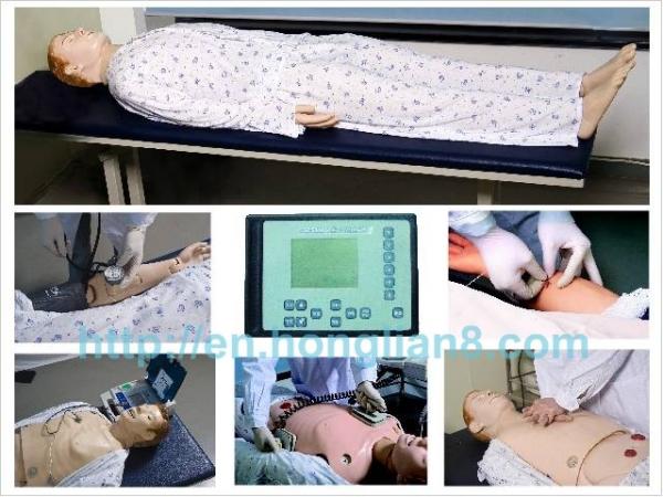 Quality Advanced Adult Full-body Male Nursing Model with ECG , Auscultation Sound , CPR , BP for sale