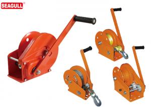  0.5 Ton Hand Lifting Winch / Manual Trailer Winch With Cable Wire And Hook Manufactures
