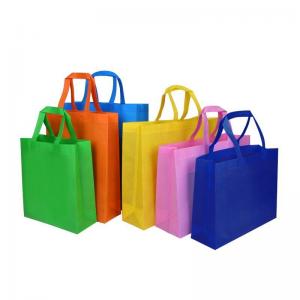  Custom Logo Design selective color SMS Non Woven Fabric Foldable Tote Bag Manufactures