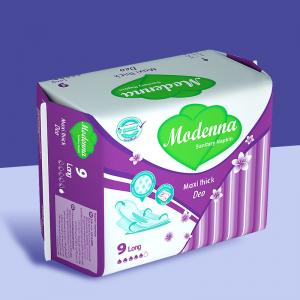 China Natural Organic Disposable Sanitary Napkin Eco Friendly 100% Cotton Sanitary Pads on sale