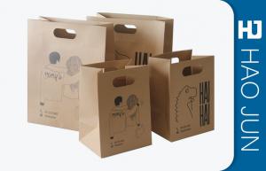 Professional Kraft Paper Gift Bags With Handles , Matt Lamination