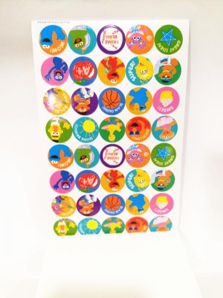 Quality Round Kids Paper Sticker Book Printing , Personalized Stickers for sale