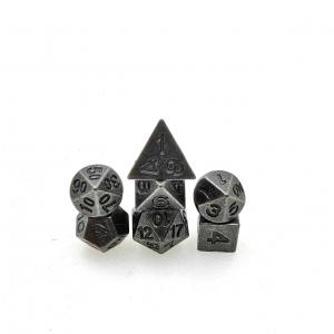 China Hot Selling Mini Metal Polyhedral Dice RPG Dice Set Playing Game Board game on sale