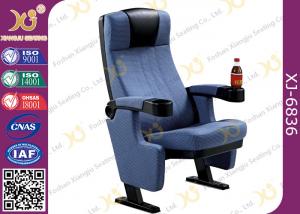  Heavy Iron Frame Cinema Hall Theatre Seating Chairs With Cup Holder Manufactures
