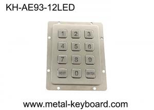  Back Light Metal Numeric Keypad In 3x4 Matrix 12 Keys Stainless Steel Keypad Manufactures