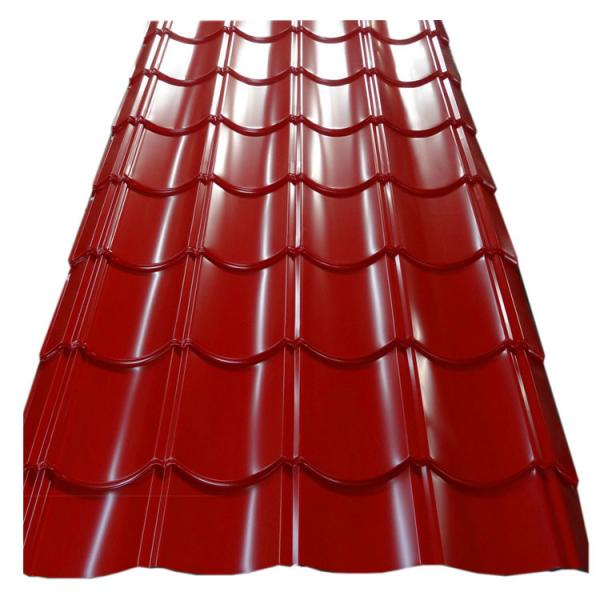 Quality 0.4mm PE Coated Metals Roofing Tile / Metal Roof Tile Sheet Building Material for sale