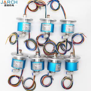 China Military Electro Pneumatic Rotary Union 6 Rings 5A Slip Rings Connect With Air Pipe 10mm on sale