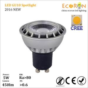 China ce certified dimmable 5w gu10 led spotlight cob cree led bulb light 240v on sale