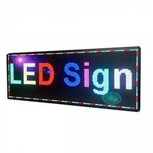 China Scrolling Auto Rear LED Window Display Signs Full Color Programmable RS232 control on sale