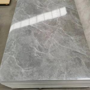 China Waterproof High Glossy PVC Wall Panel Artificial Stone UV Marble Veneer for Household on sale