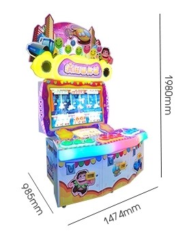 Crazy Toy City Coin Pusher Arcade Redemption Game Machine For Amusement Park