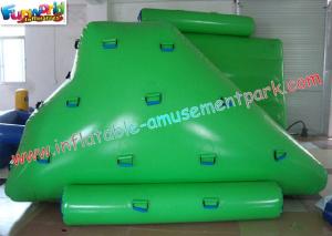 China Green color Inflatable small water iceberg Toys durable commercial grade PVC tarpaulin on sale