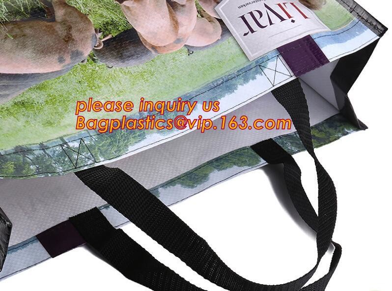 Custom Huge Luggage PP Woven Bag With Zipper Lock,PP Woven Shopping Bag,Factory customized cheap laminated pp woven shop