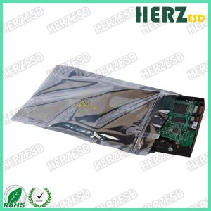  0.10mm thickness Vacuum ESD Shielding Bags for PCB motherboard Manufactures