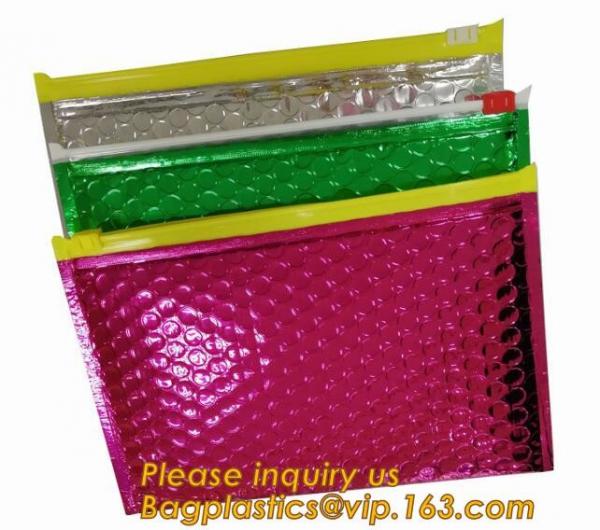 Quality Slider Padded Bags/Colorful k Bubble Bags,Zipper Bubble Bag Postage Packaging Anti-static Packaging Heat Insulatio for sale