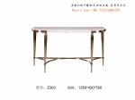 New American style Dining room furniture long table with six chairs and Buffet