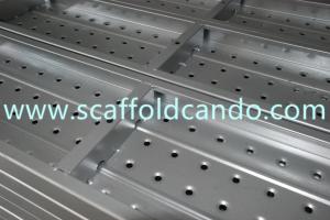 China Popular scaffold working platform 2mtr 3mtr 4mtr steel board metal plank for passageway in frame scaffolding BS1139 on sale
