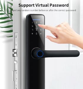 China Bluetooth 5.0 Smart Door Lock Wireless Security Access Control With Name Password Key on sale
