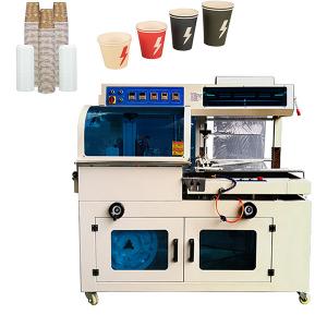  1.5KW POF PE Shrink Film Plastic Cup Packaging Machine 15-30 Bags / Min Manufactures