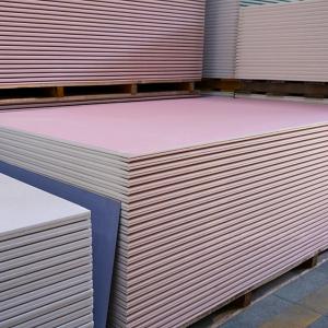 China OEM Fire Resistant Plasterboard Environmentally Friendly Fire Resistant Gypsum Board on sale