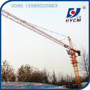  6 ton 56 m Boom Construction Building Self Erecting Hammer Head Tower Crane Manufactures