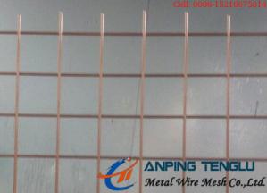 China AISI Ss Welded Wire Mesh Copper Coated Brass Or Copper Plating Surface on sale