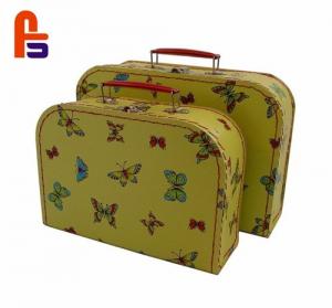  Beautiful Cardboard Suitcase Box Offset Printing With Handle And LockCardboard Storage Boxes Manufactures