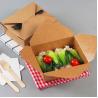 Buy cheap Disposable Takeaway Craft Paper Lunch Food Box Paper Meal Box Standard from wholesalers