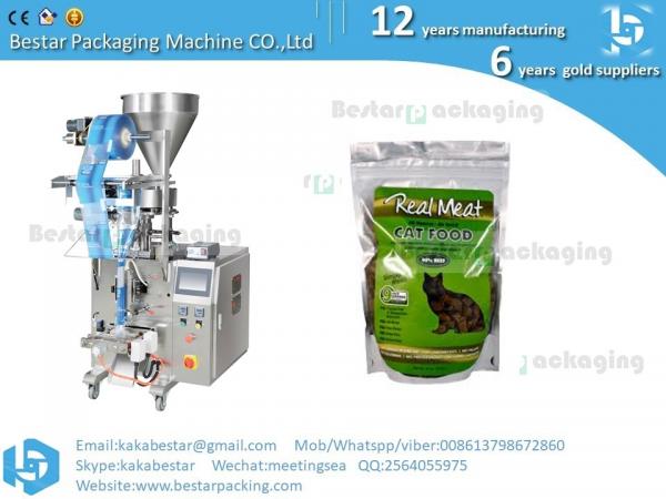 Quality Organic cat food and dog food packaging machine,flour vertical packaging machine with Auger filler for sale