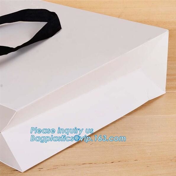 Luxury Design Black And White Kraft Gift Paper Carrier Bag For Garment Jeans Tea Packaging,Orange Gift Carrier Paper Bag