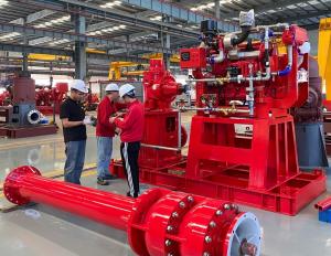  500 Usgpm Vertical Turbine Fire Pump Installation Easy With Carbon Steel Column Pipe Manufactures