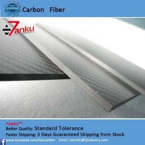  4.0mm±0.1mm Real Carbon Fibre Sheet / Carbon Fiber Fabric Sheets Twill Weave Style Manufactures