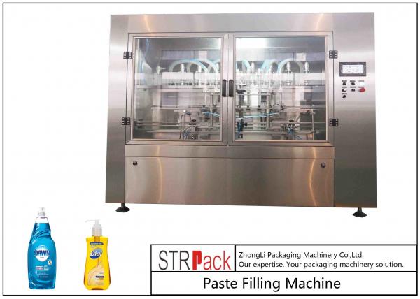 Quality High Accuracy Paste Filling Machine , Liquid Soap / Shampoo Filling Machine for sale