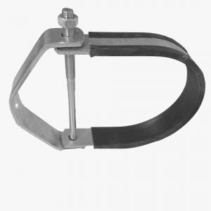  Gold Electro Galvanized Steel Conduit Clamps TPE Cushioned Pipe Clamp SS316 Manufactures