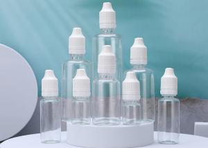 China 30ml 40ml 50ml E Liquid Plastic Empty Eye Drop Bottles With Childproof Caps on sale