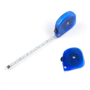  10FT 3M Lightweight Steel Tape Measure With Blue Transparent Plastic Shell Manufactures