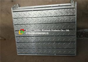 Hot Dipped Galvanized Steel Grate Drain Cover With Chequer Plate / MS Plate